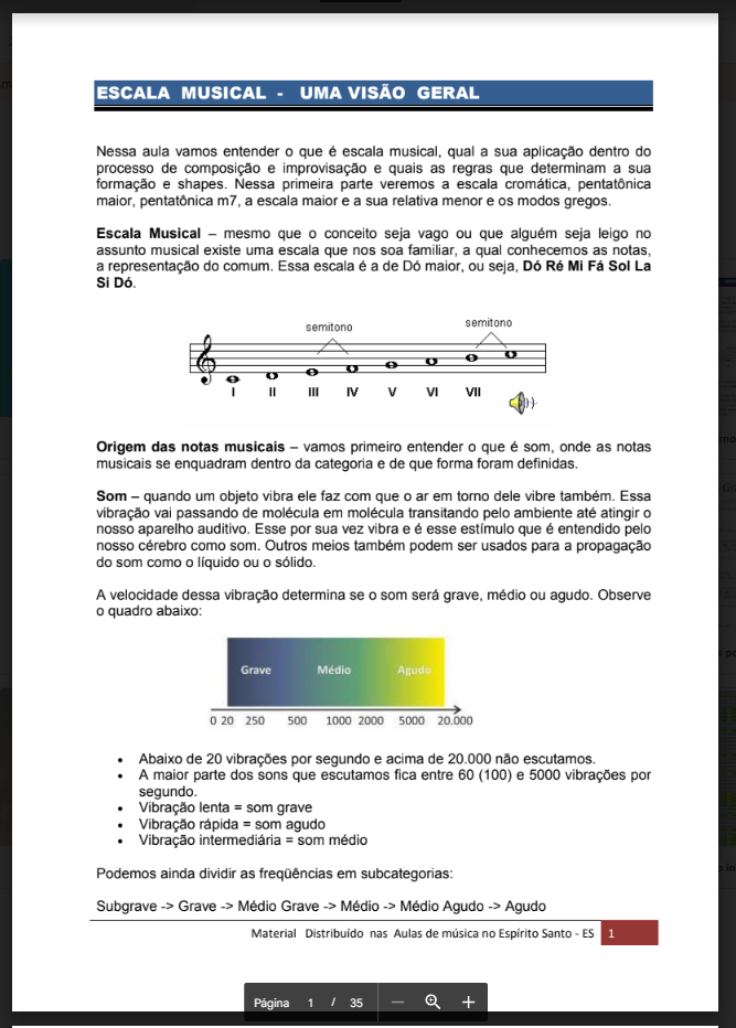 Estudo de Escalas